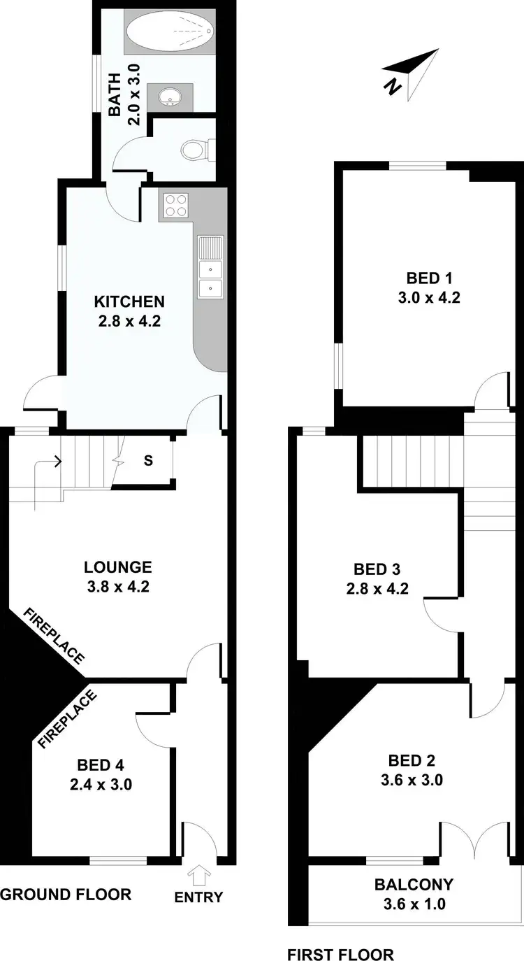 Floorplan of Homely house listing, 52 Hugo Street, Redfern NSW 2016