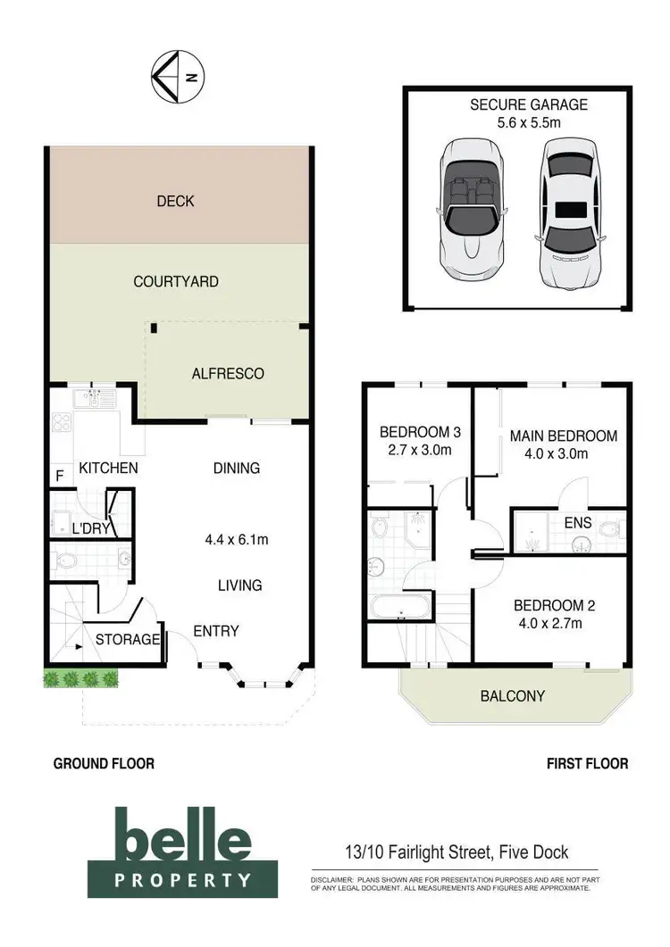 Floorplan of Homely townhouse listing, 13/10-14 Fairlight Street, Five Dock NSW 2046