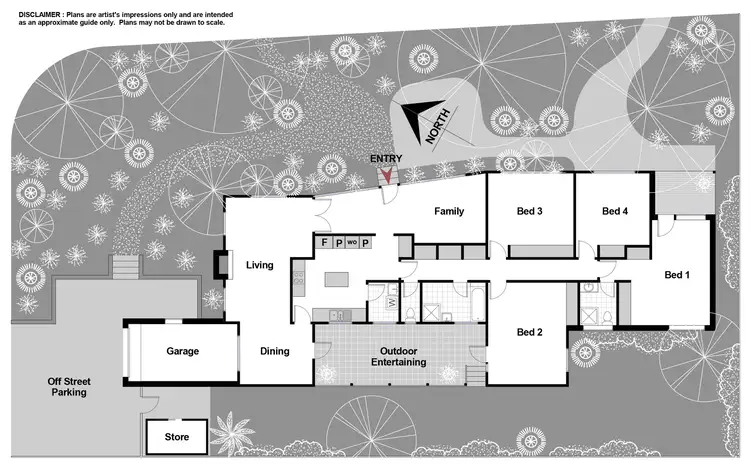 Floorplan of Homely house listing, 2 Walker Crescent, Griffith ACT 2603