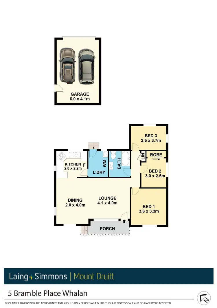 Floorplan of Homely house listing, 5 Bramble Place, Whalan NSW 2770