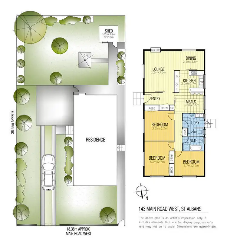 Floorplan of Homely house listing, 143 Main Road West, St Albans VIC 3021