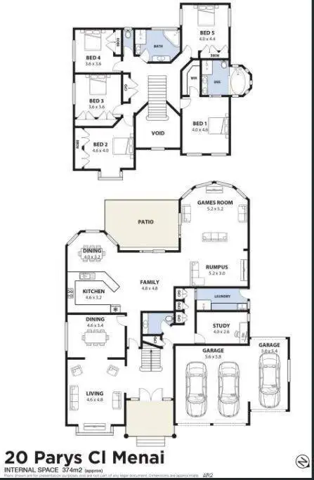 Floorplan of Homely house listing, 20 Parys Close, Menai NSW 2234