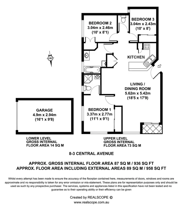 Floorplan of Homely unit listing, 8/3 Central Avenue, Sherwood QLD 4075