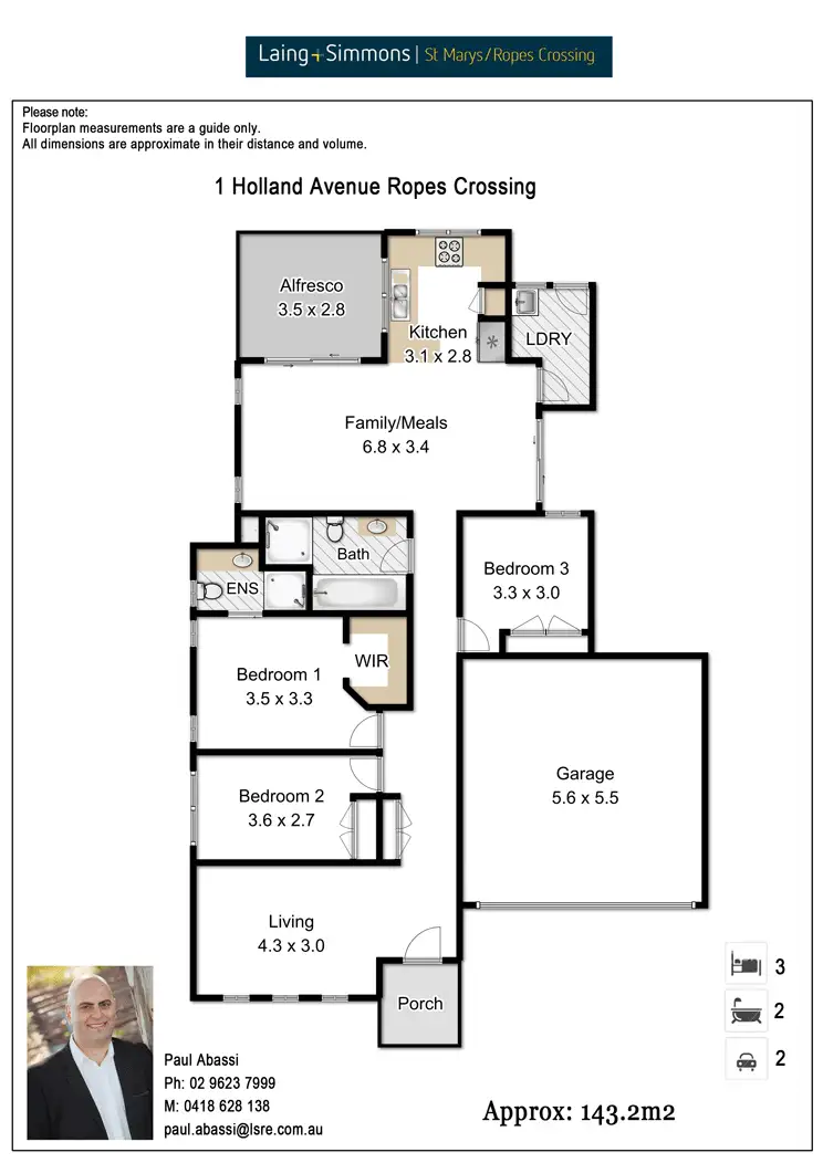 Floorplan of Homely house listing, 1 Holland Avenue, Ropes Crossing NSW 2760