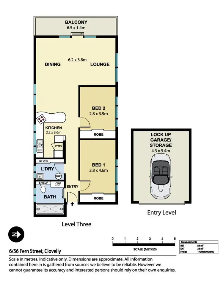 Floorplan of Homely apartment listing, 6/56 Fern Street, Clovelly NSW 2031