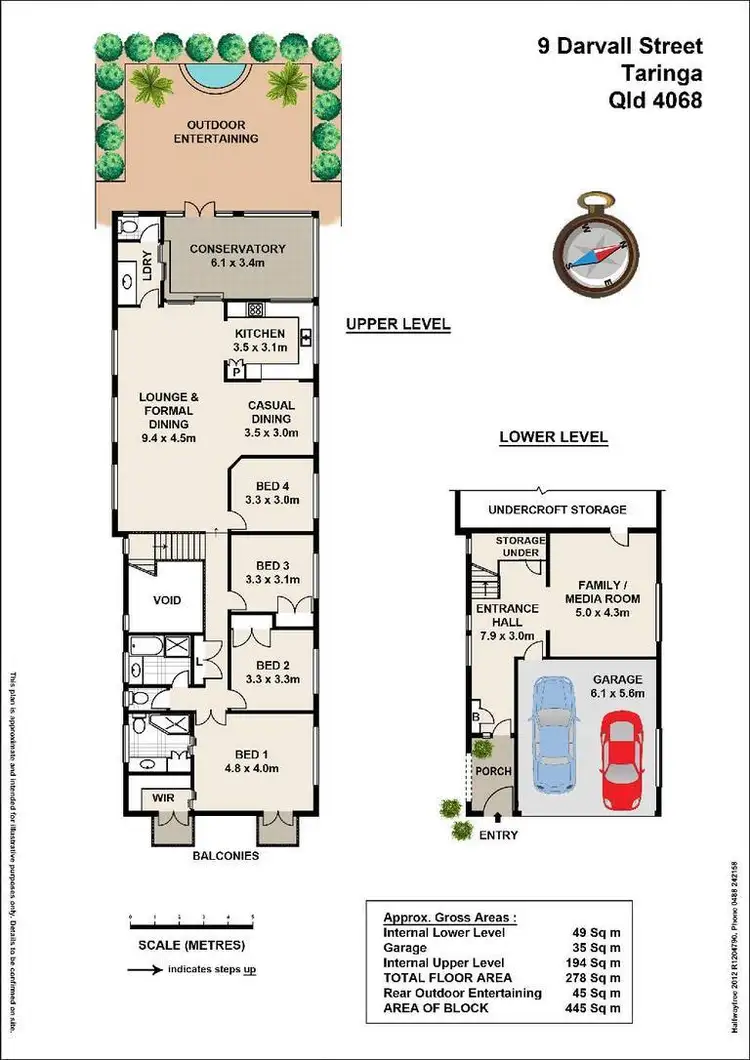 Floorplan of Homely house listing, 9 Darvall Street, Taringa QLD 4068