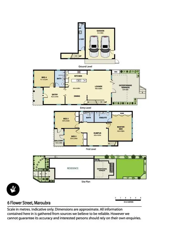 Floorplan of Homely house listing, 6 Flower Street, Maroubra NSW 2035