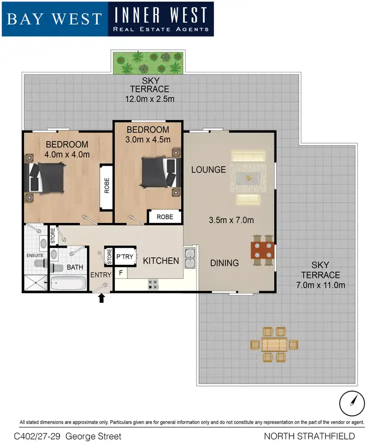 Floorplan of Homely apartment listing, C402/27-29 George Street, North Strathfield NSW 2137