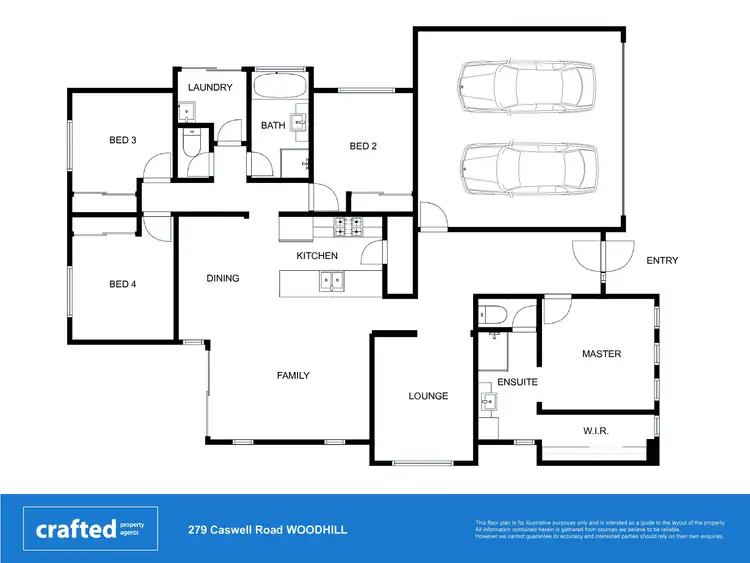 Floorplan of Homely house listing, 279 Caswell Road, Woodhill QLD 4285
