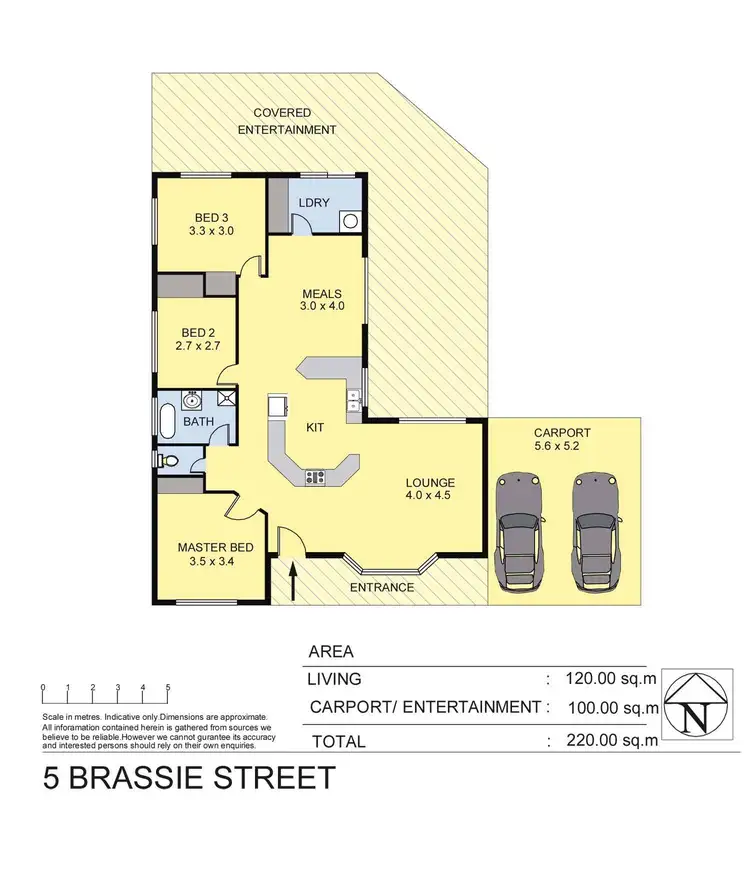 Floorplan of Homely house listing, 5 Brassie Street, Wodonga VIC 3690