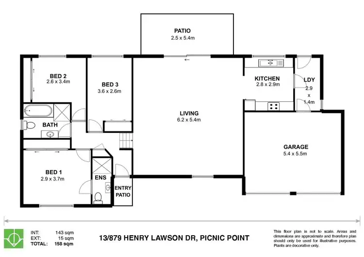 Floorplan of Homely villa listing, 13/879 Henry Lawson Drive, Picnic Point NSW 2213