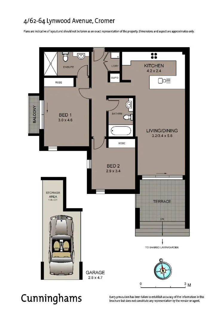 Floorplan of Homely unit listing, 4/62-64 Lynwood Avenue, Cromer NSW 2099