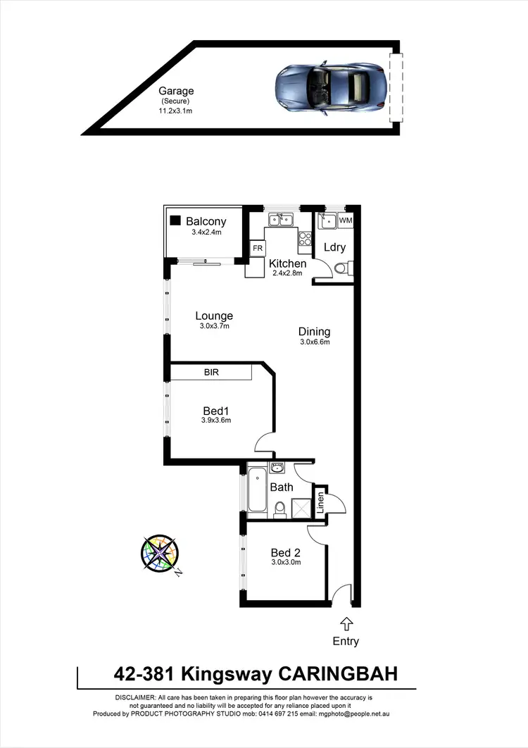 Floorplan of Homely apartment listing, 42/381-389 Kingsway, Caringbah NSW 2229