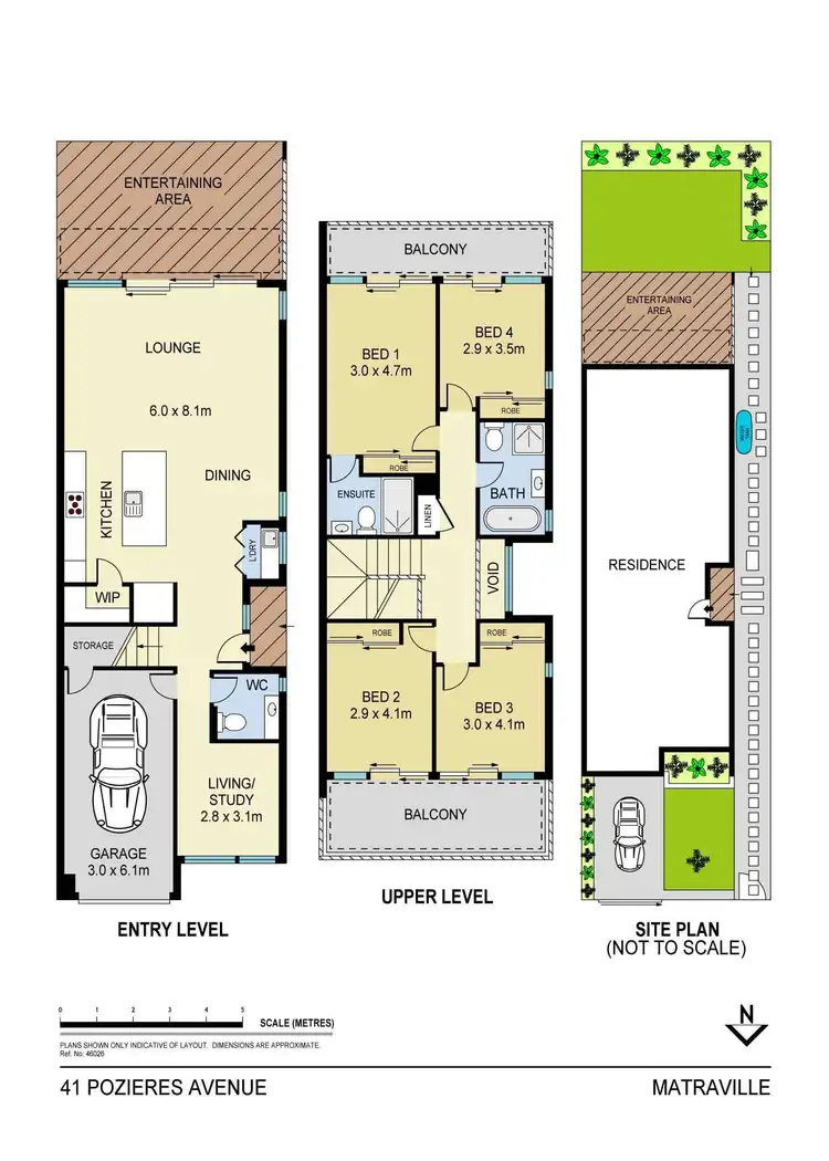 Floorplan of Homely semi-detached listing, 41a Pozieres Avenue, Matraville NSW 2036
