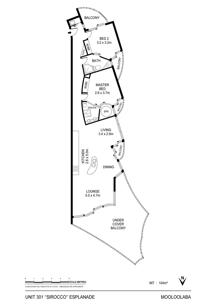Floorplan of Homely apartment listing, 301/59 Mooloolaba Esplanade, Mooloolaba QLD 4557