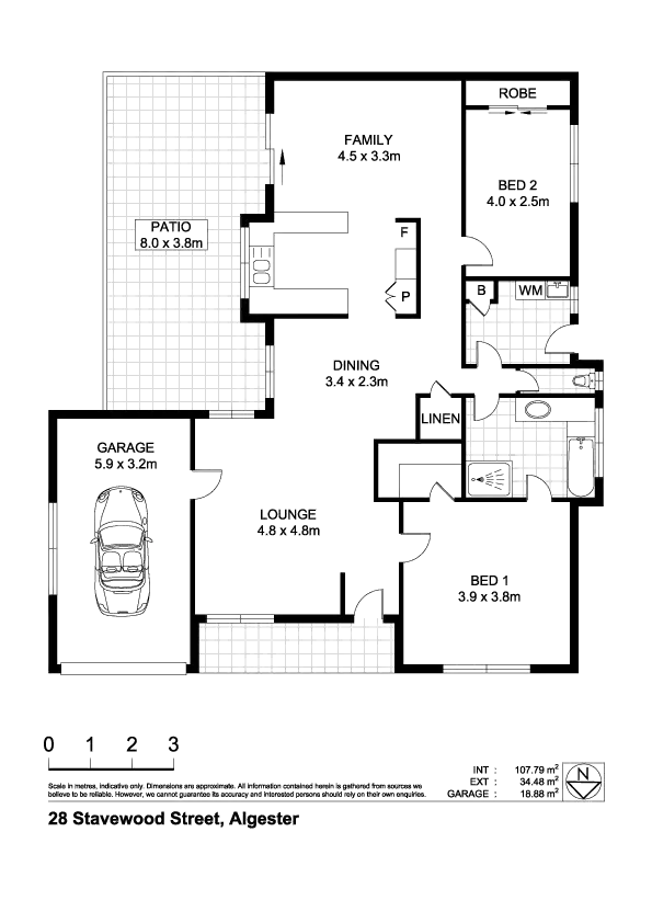 Floorplan of Homely house listing, 28 Stavewood Street, Algester QLD 4115