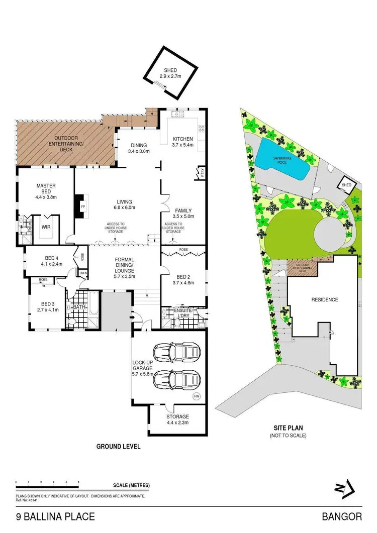 Floorplan of Homely house listing, 9 Ballina Place, Bangor NSW 2234