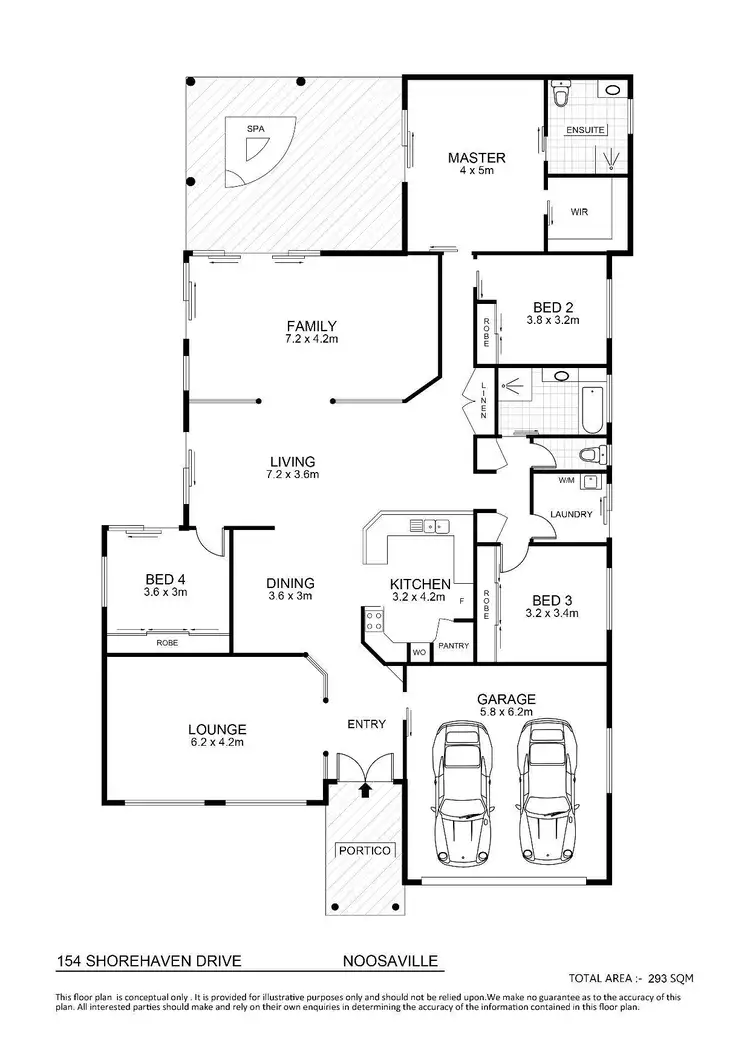 Floorplan of Homely house listing, 154 Shorehaven Drive, Noosaville QLD 4566