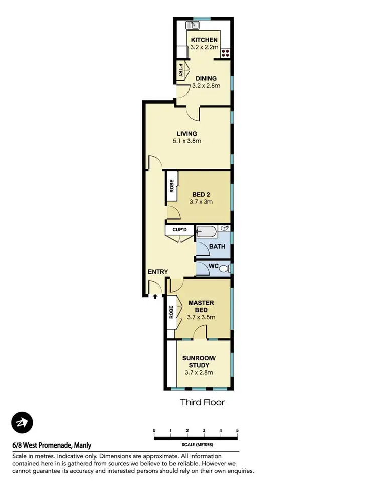 Floorplan of Homely apartment listing, 6/8 West Promenade, Manly NSW 2095