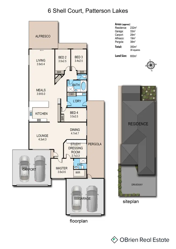 Floorplan of Homely house listing, 6 Shell Court, Patterson Lakes VIC 3197