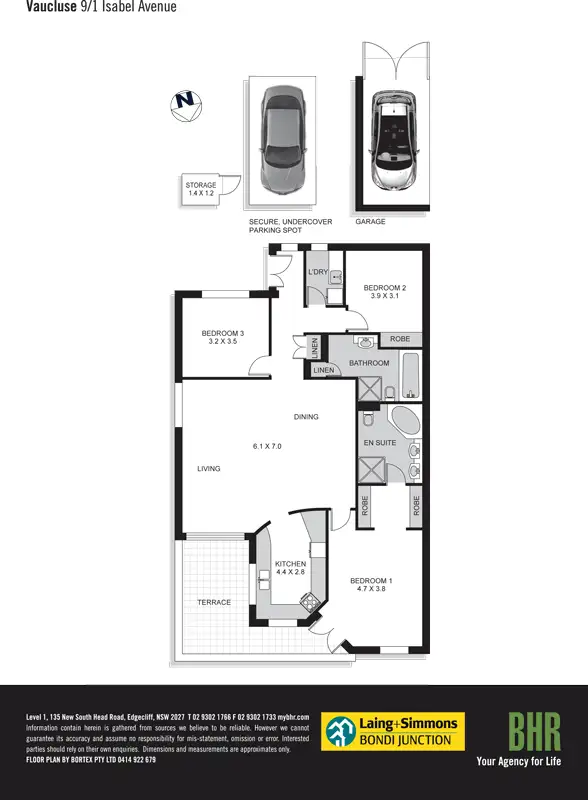 Floorplan of Homely unit listing, 9/1 Isabel Avenue, Vaucluse NSW 2030