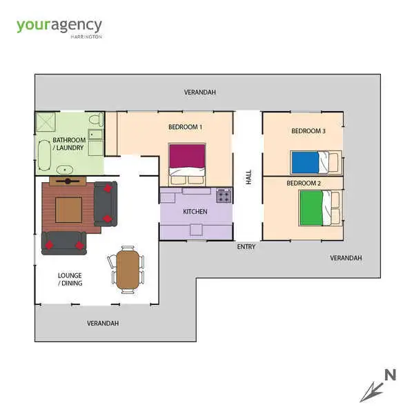 Floorplan of Homely house listing, 16 Macquarie Street, Coopernook NSW 2426
