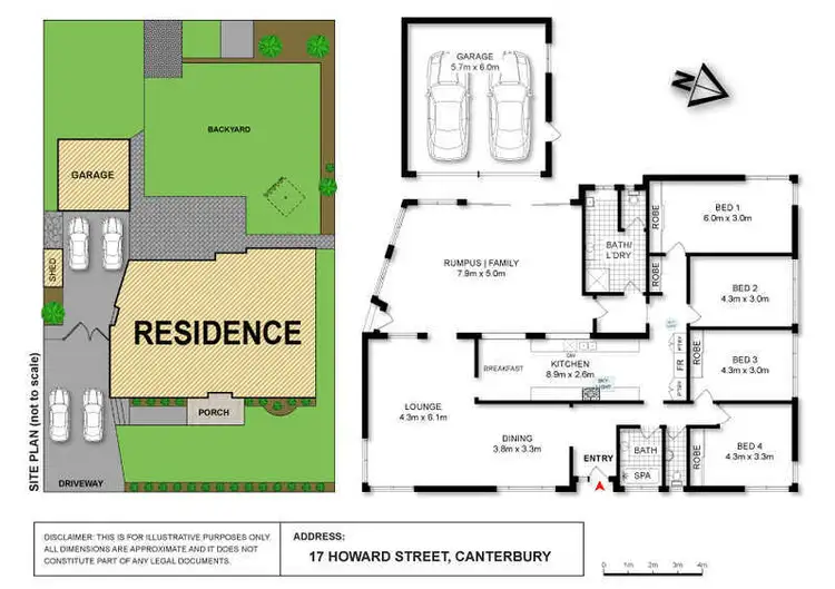 Floorplan of Homely house listing, 17 Howard Street, Canterbury NSW 2193