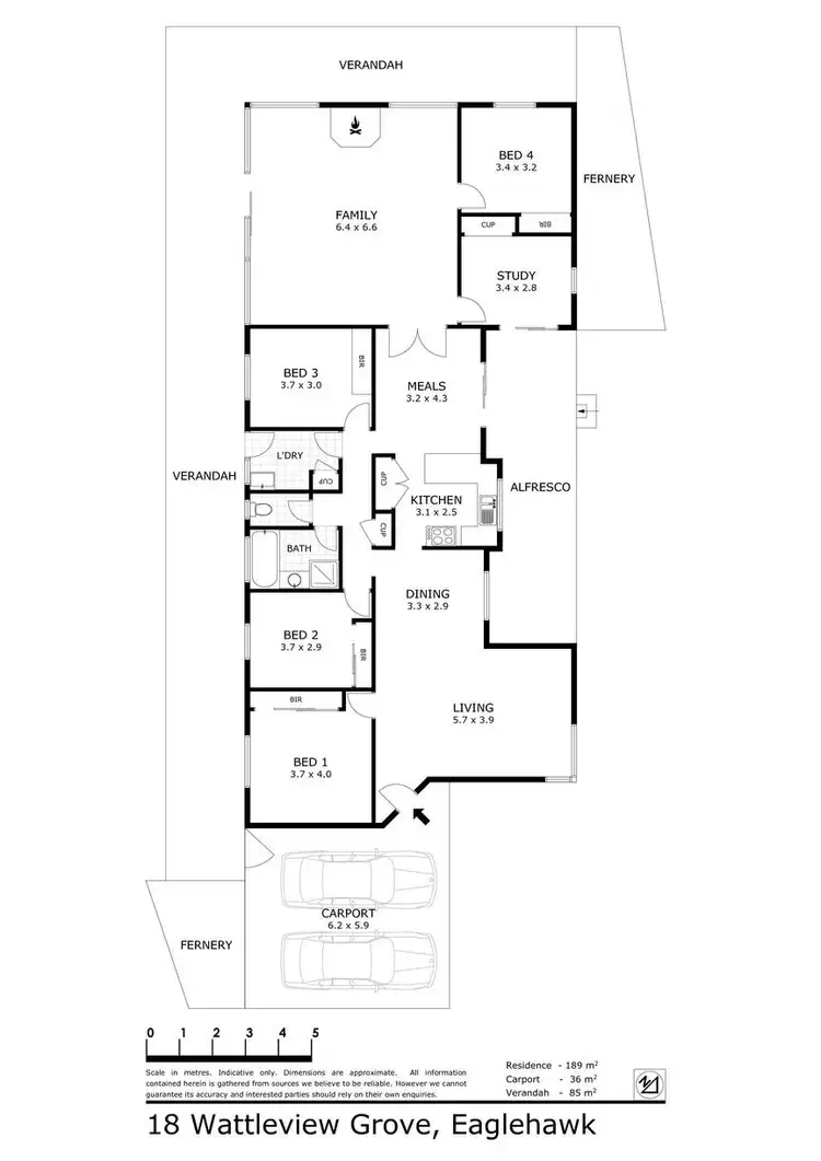 Floorplan of Homely house listing, 18 Wattleview Grove, Eaglehawk VIC 3556