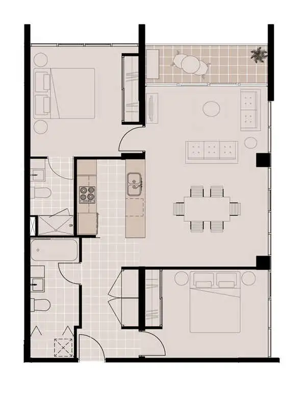 Floorplan of Homely apartment listing, 4104/27 Therry Street, Melbourne VIC 3000
