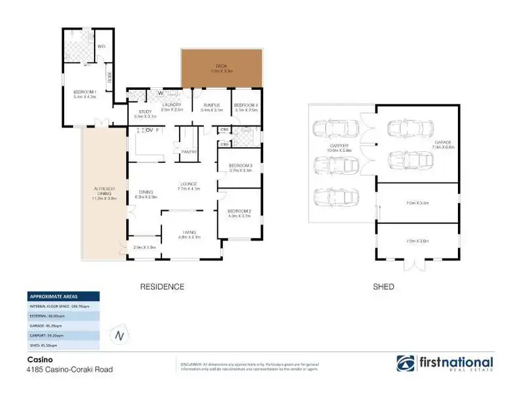 Floorplan of Homely rural property listing, 4185 Coraki Road, Casino NSW 2470