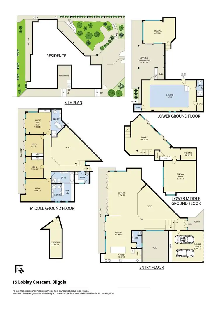 Floorplan of Homely house listing, 15 Loblay Crescent, Bilgola Plateau NSW 2107