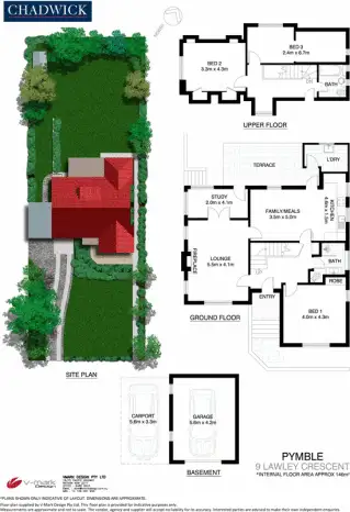 Floorplan of Homely house listing, 9 Lawley Crescent, Pymble NSW 2073