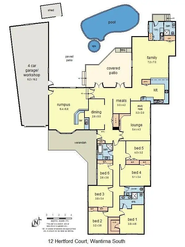 Floorplan of Homely house listing, 12 Hertford Court, Wantirna South VIC 3152