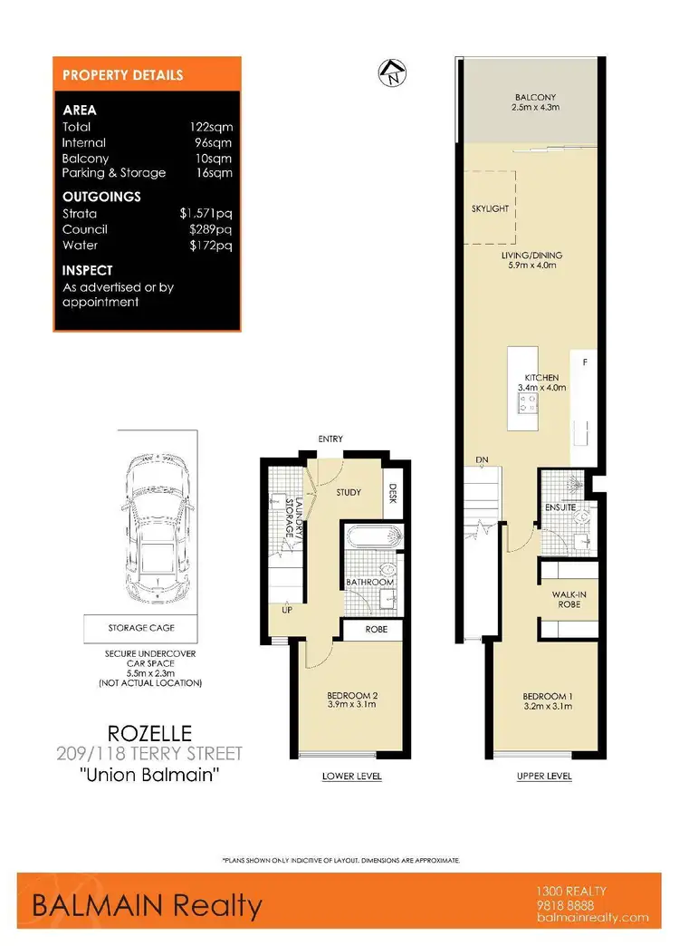 Floorplan of Homely apartment listing, 209/118 Terry Street, Rozelle NSW 2039
