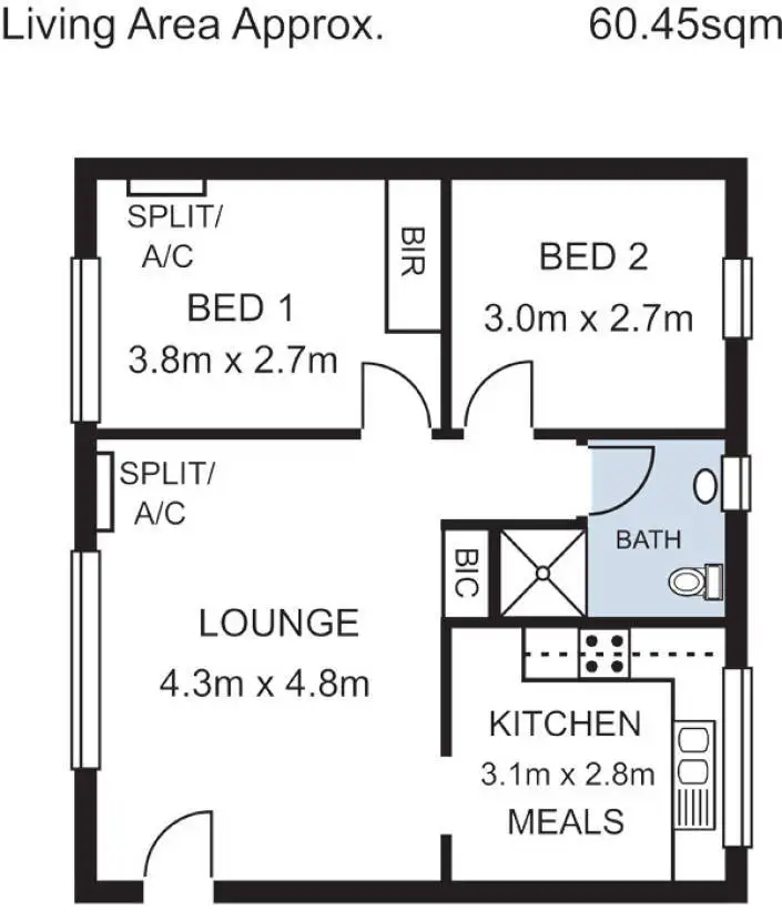 Floorplan of Homely unit listing, 10/8 Wemyss Avenue, Hawthorn SA 5062