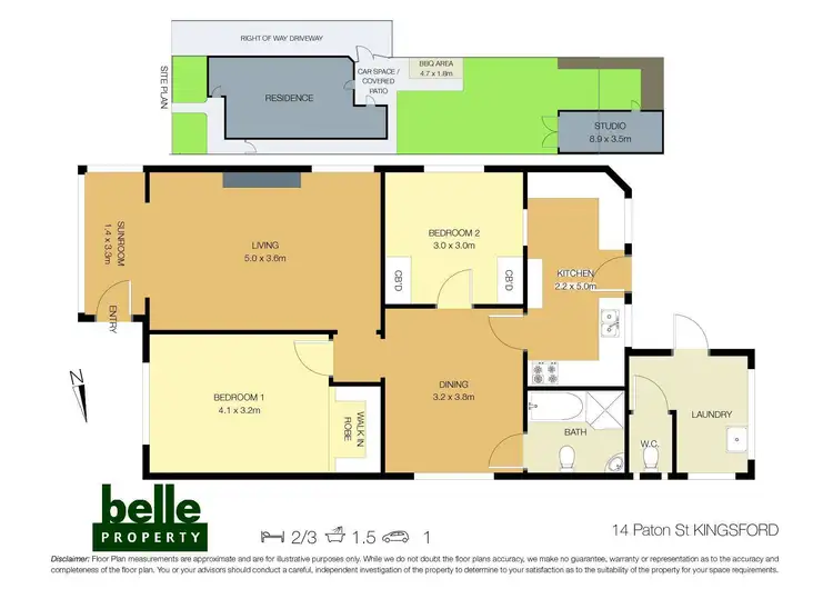 Floorplan of Homely house listing, 14 Paton Street, Kingsford NSW 2032
