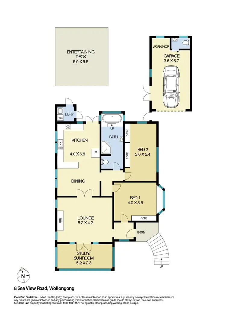 Floorplan of Homely house listing, 8 Sea View Road, Wollongong NSW 2500