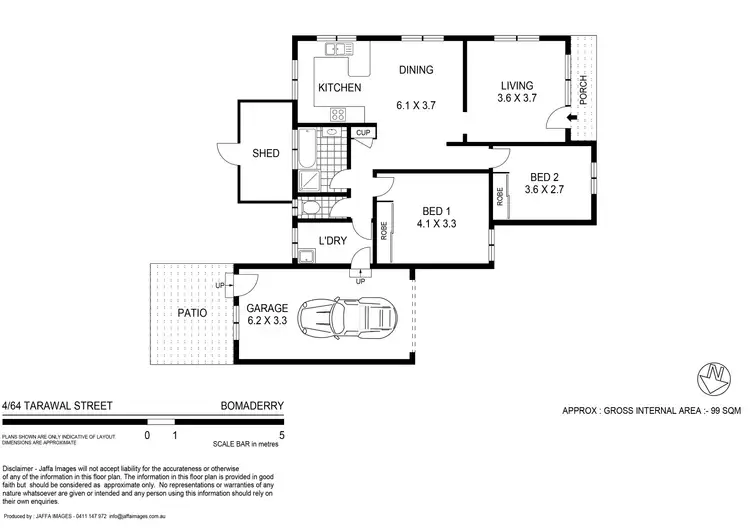 Floorplan of Homely unit listing, 4/54 Tarawal Street, Bomaderry NSW 2541