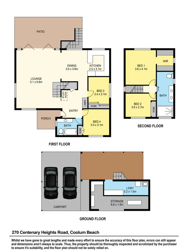 Floorplan of Homely house listing, 270 Centenary Heights Road, Coolum Beach QLD 4573