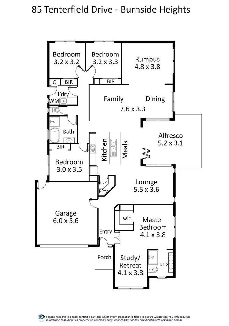 Floorplan of Homely house listing, 85 Tenterfield Drive, Burnside Heights VIC 3023