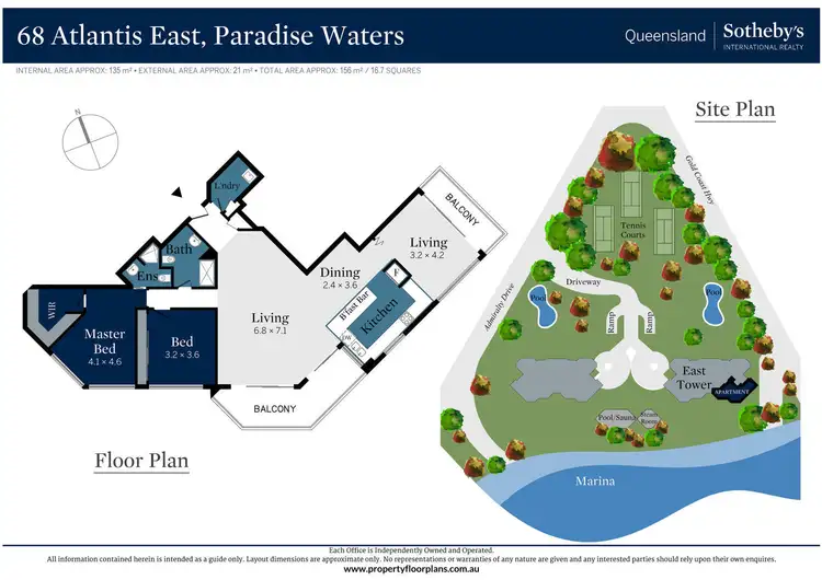 Floorplan of Homely apartment listing, 68/2 Admiralty Drive, Paradise Waters QLD 4217