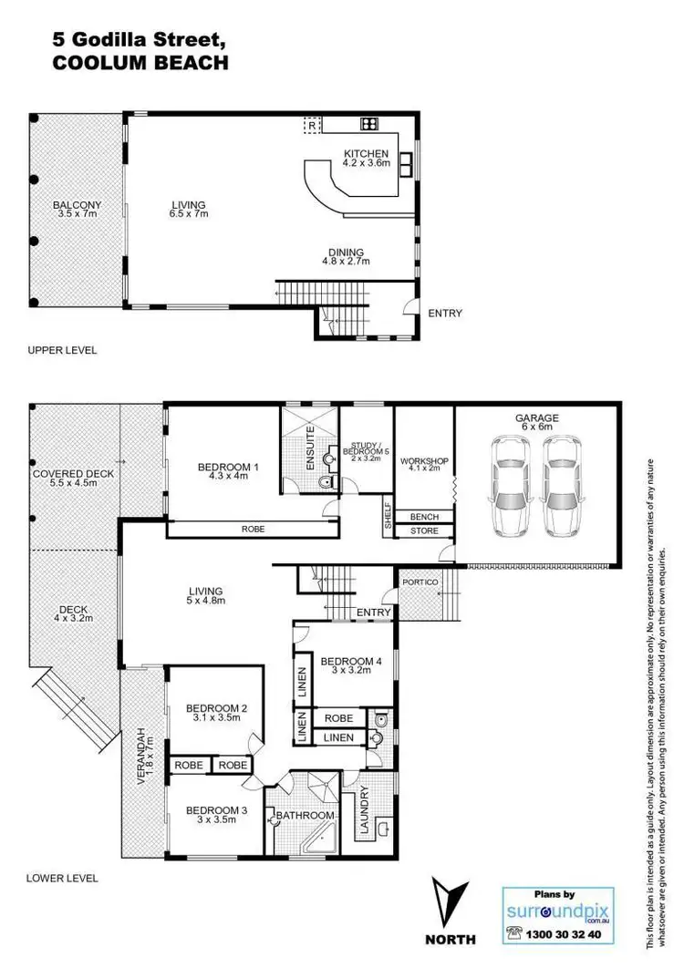 Floorplan of Homely house listing, 5 Godilla Street, Coolum Beach QLD 4573