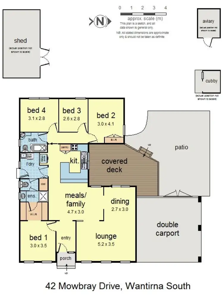 Floorplan of Homely house listing, 42 Mowbray Drive, Wantirna South VIC 3152