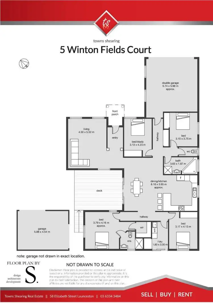 Floorplan of Homely house listing, 5 Winton Fields Court, Hadspen TAS 7290