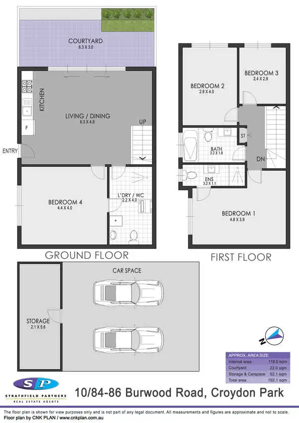 Floorplan of Homely townhouse listing, 84-86 Burwood Road, Croydon Park NSW 2133