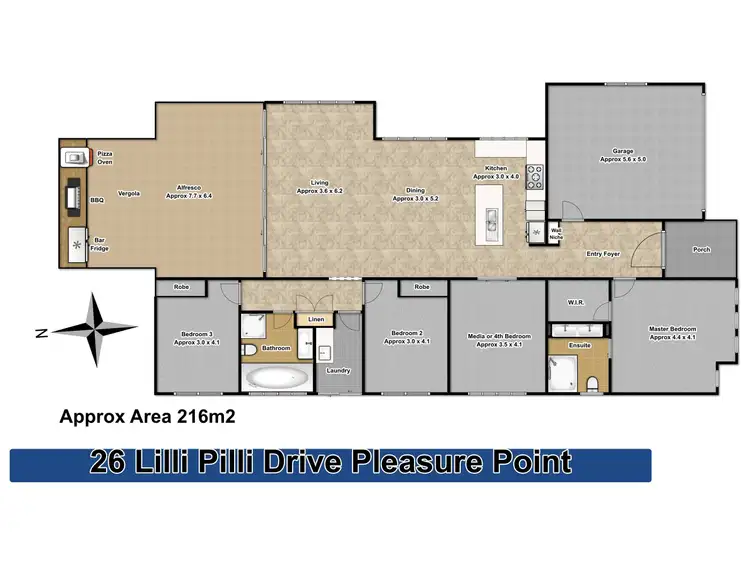 Floorplan of Homely house listing, 26 Lilli Pilli Drive, Pleasure Point NSW 2172