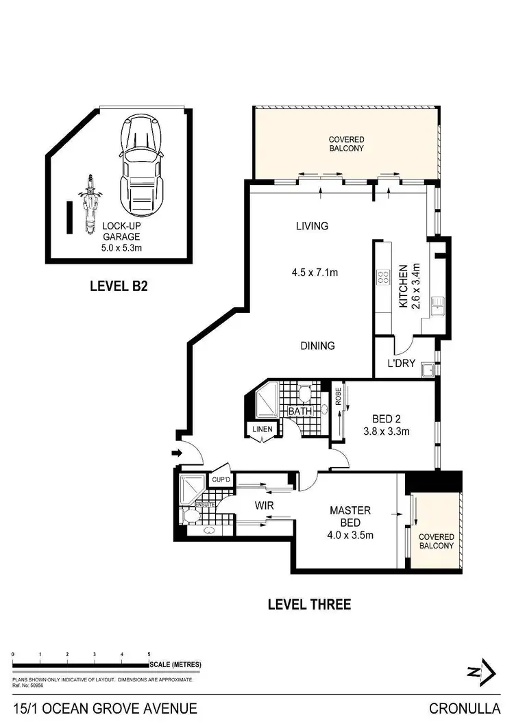 Floorplan of Homely apartment listing, 15/1 Ocean Grove Avenue, Cronulla NSW 2230
