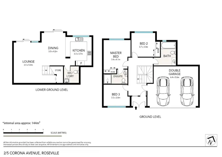 Floorplan of Homely townhouse listing, 2/5 Corona Avenue, Roseville NSW 2069