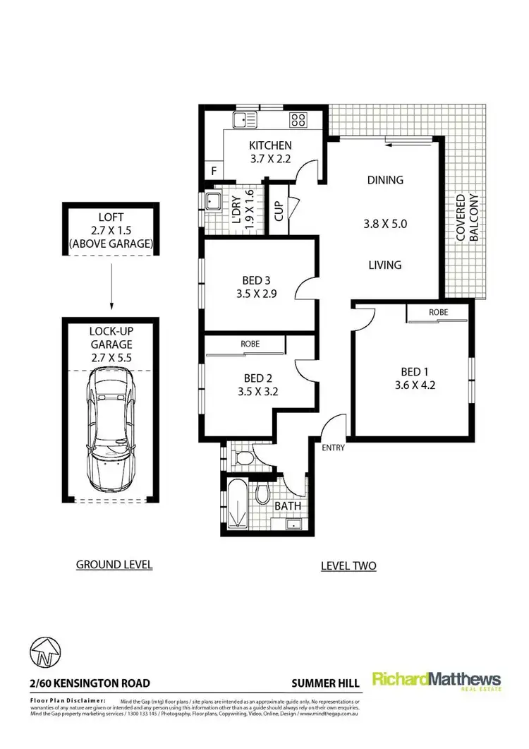Floorplan of Homely apartment listing, 2/60 Kensington Road, Summer Hill NSW 2130