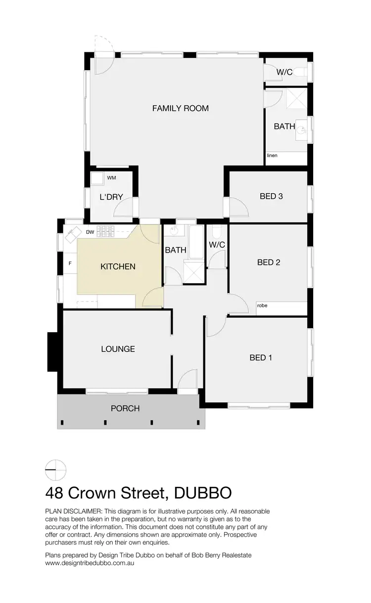 Floorplan of Homely house listing, 48 Crown Street, Dubbo NSW 2830